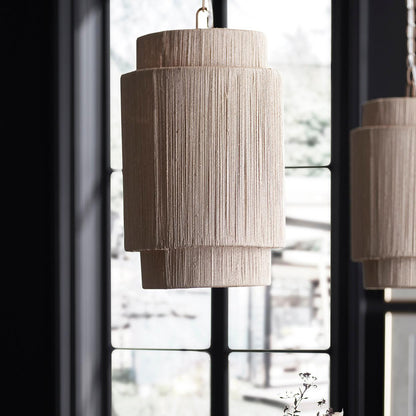 Palecek Everly Pendant, 1-Light, Small, Natural, 10"W (2438-79 3706TN2F)