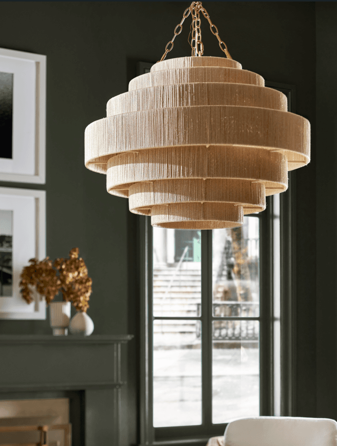 Palecek Everly Pendant, 4-Light, Large, Natural, 30"W (2005-79 3706TM38)