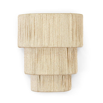 Palecek Everly Wall Sconce, 3-Tier, 1-Light, Small, Natural, 11"W (2445-79 3706TN2K)