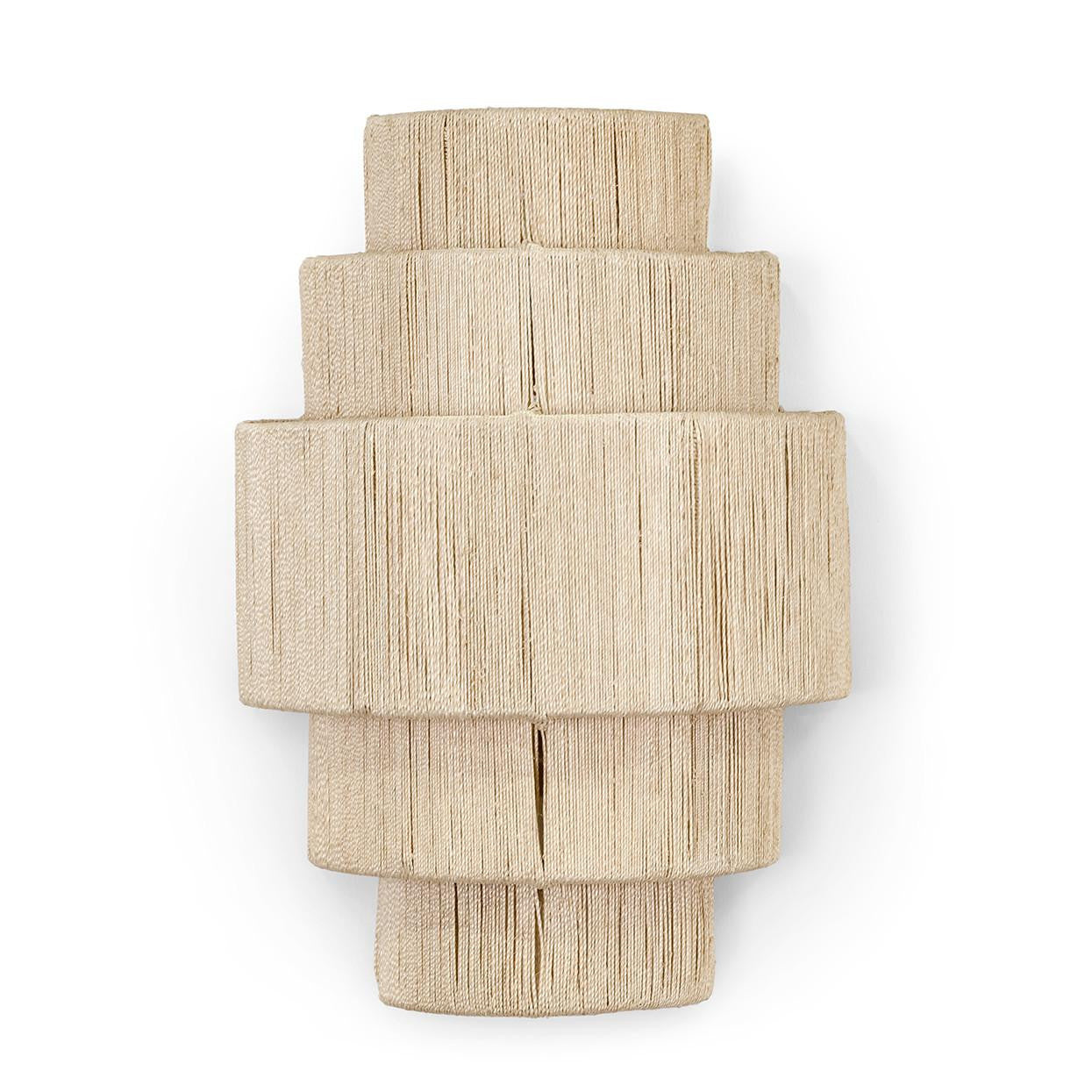 Palecek Everly Wall Sconce, 5-Tier, 1-Light, Large, Natural, 13.25"W (2442-79 3706TN2H)