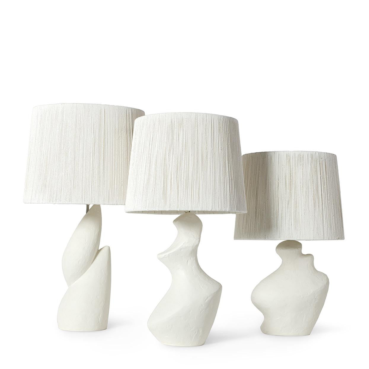 Palecek Ezra Table Lamp, 1-Light, White, White Abaca Rope Shade, 23"H (2167-82 3706TP3T)
