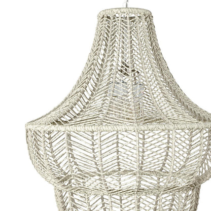 Palecek Gabriella Outdoor Chandelier, 3-Light, Whitewash, 30.25"W (2156-79 3706TN1R)