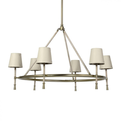 Palecek Hendrick Chandelier Cream Cream