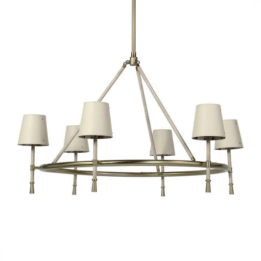 Palecek Hendrick Chandelier Cream Cream