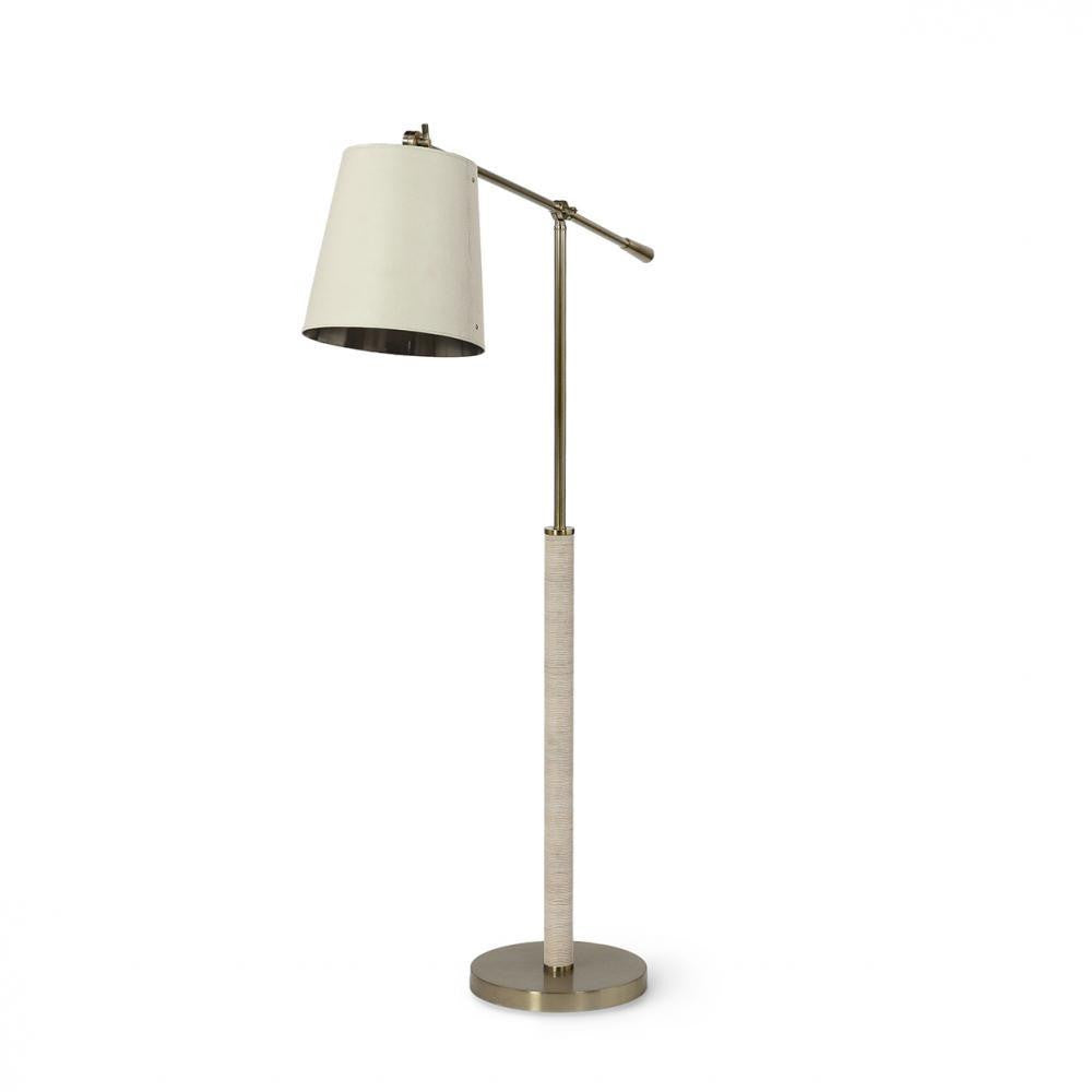 Palecek Hendrick Floor Lamp Cream Cream