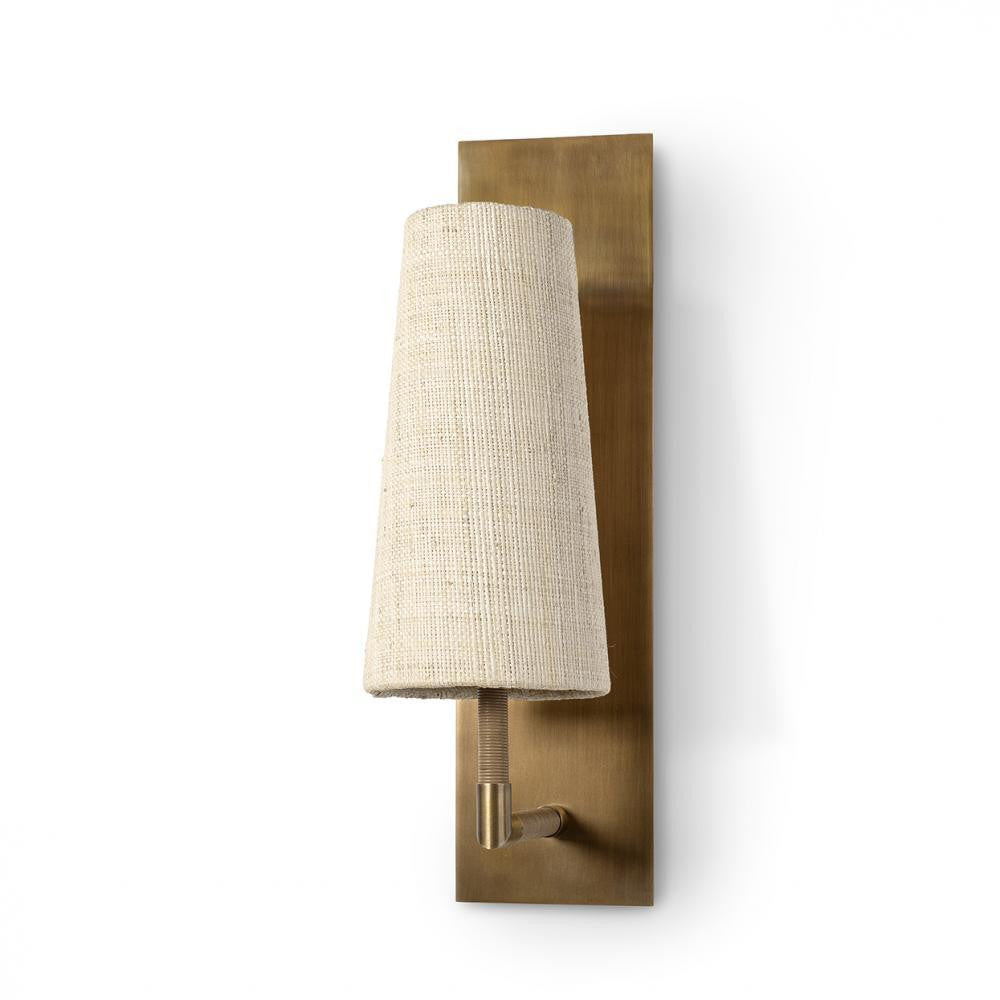 Palecek Irving Single Sconce Raffia