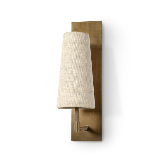Palecek Irving Single Sconce Raffia