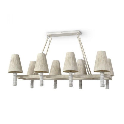 Palecek Lassiter Linear Chandelier Off-White