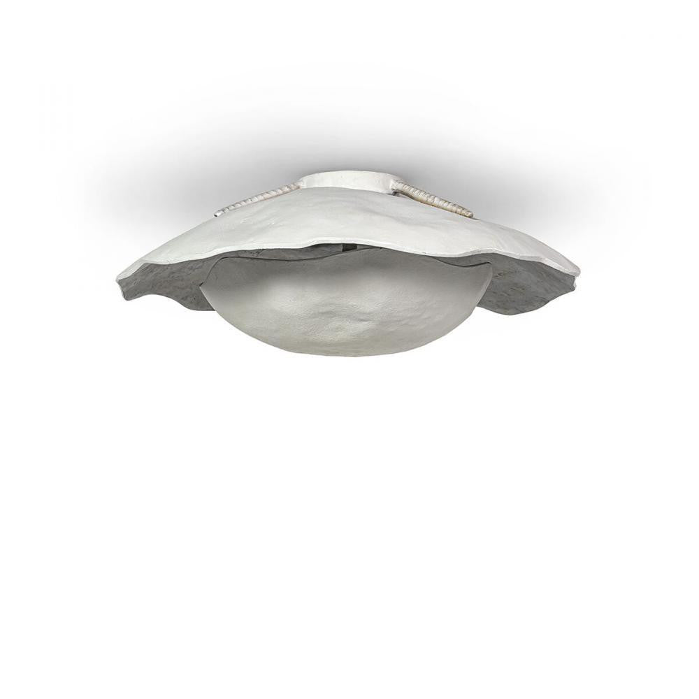 Palecek Lima Flush Mount White