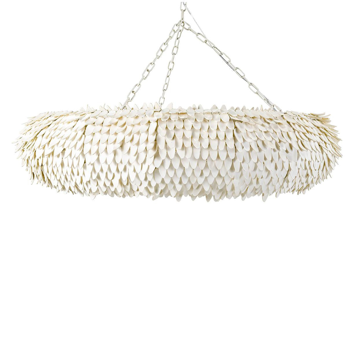 Palecek Mariposa Chandelier, 8-Light, Off-White, 50"W (2401-79 3706TN20)