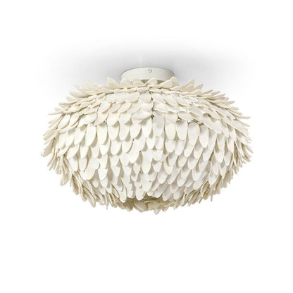 Palecek Mariposa Semi-Flush Mount Off-White