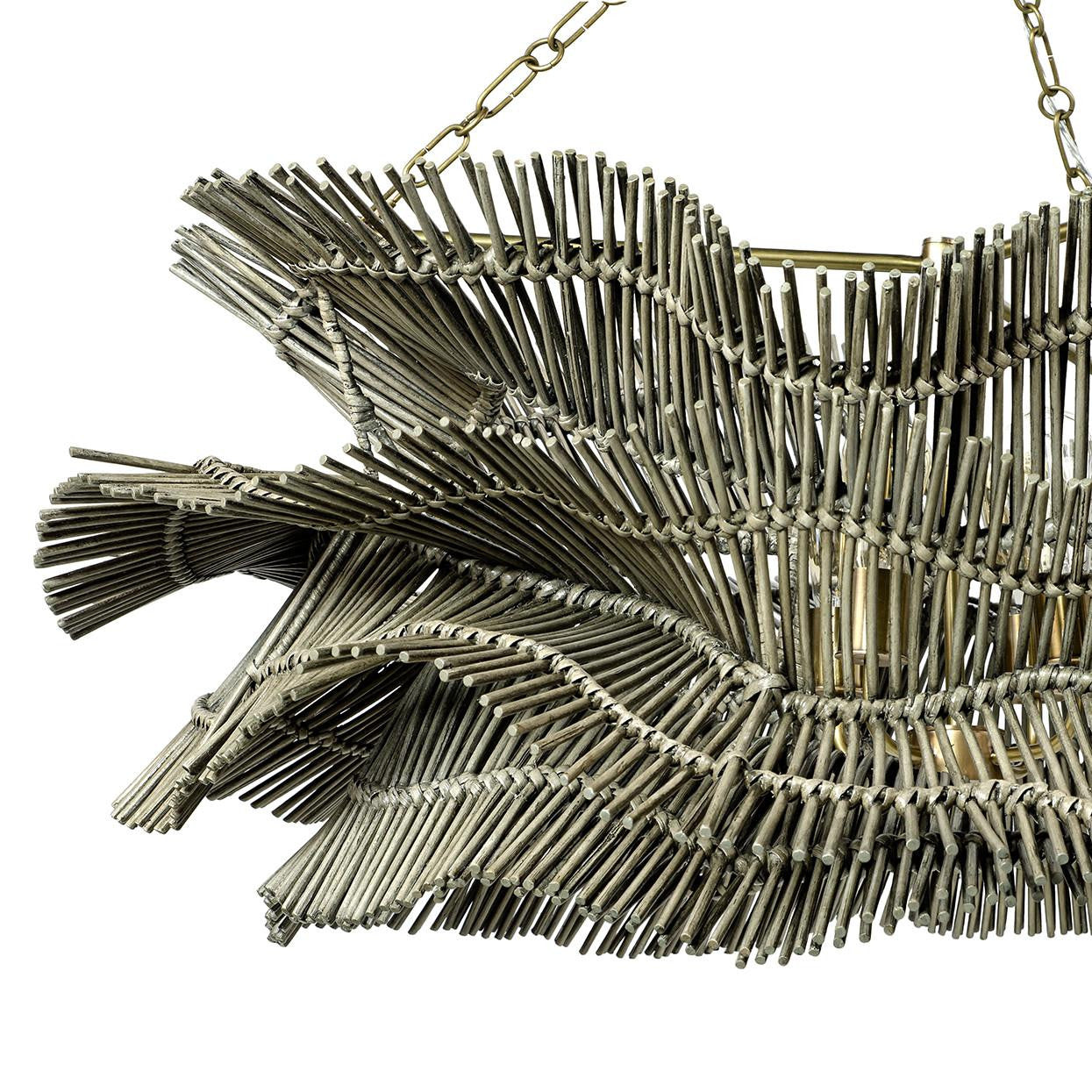 Palecek Miramar Chandelier, 4-Light, Gray, 47"W (2237-79 3706TP3Y)