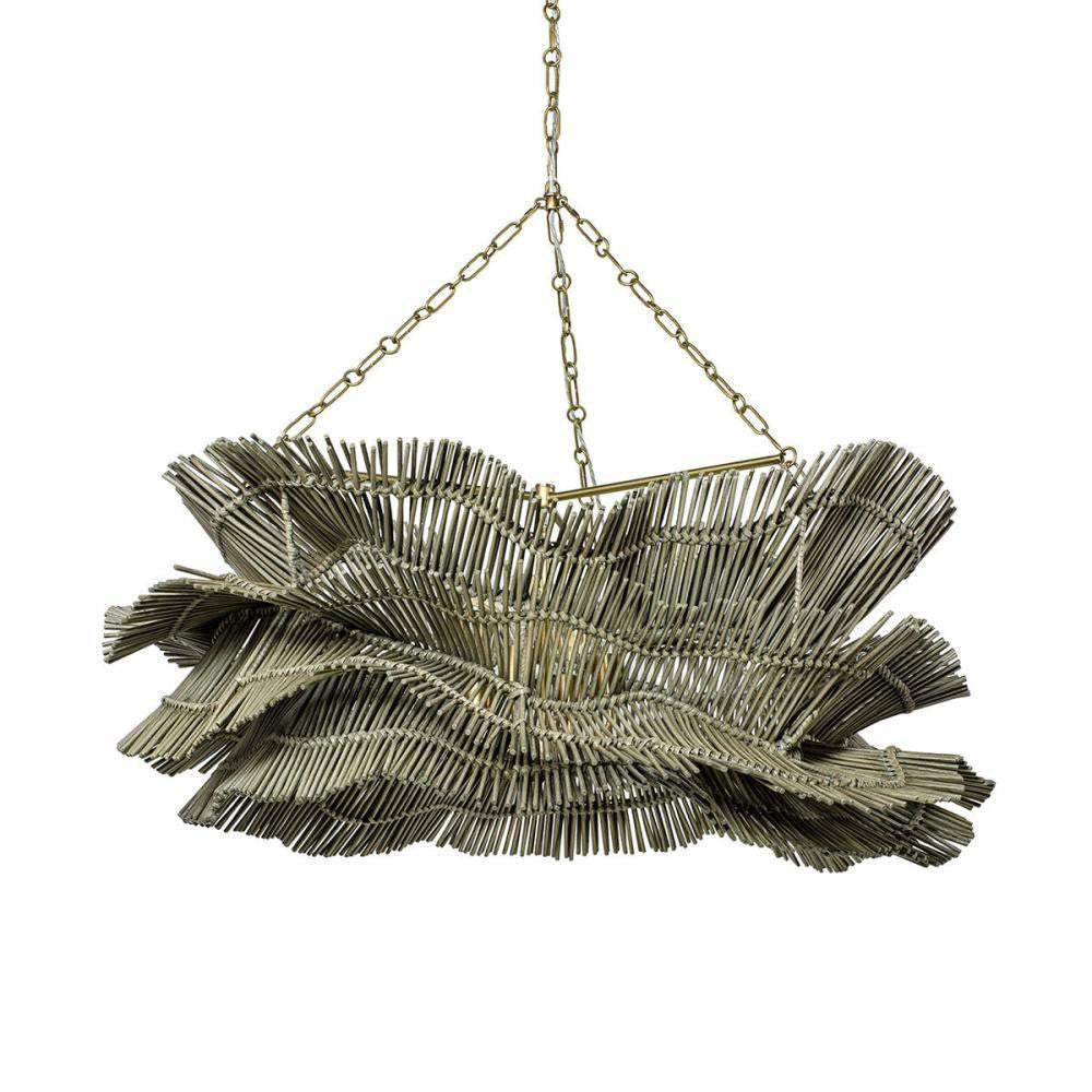 Palecek Miramar Chandelier Gray