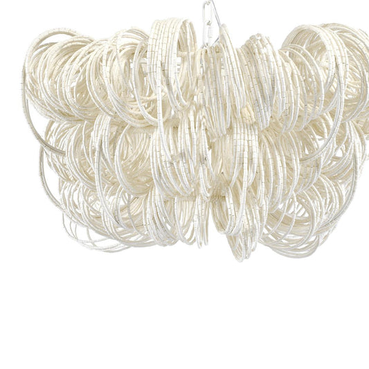 Palecek Monroe Chandelier, 3-Light, Cream, 31.25"W (2423-79 3706TN2A)
