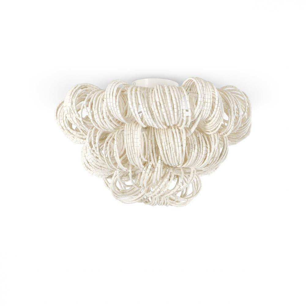 Palecek Monroe Semi-Flush Mount Cream