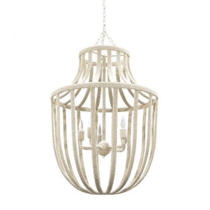 Palecek Paloma Coco Chandelier White