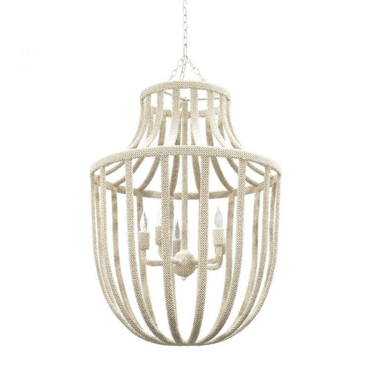 Palecek Paloma Coco Chandelier White