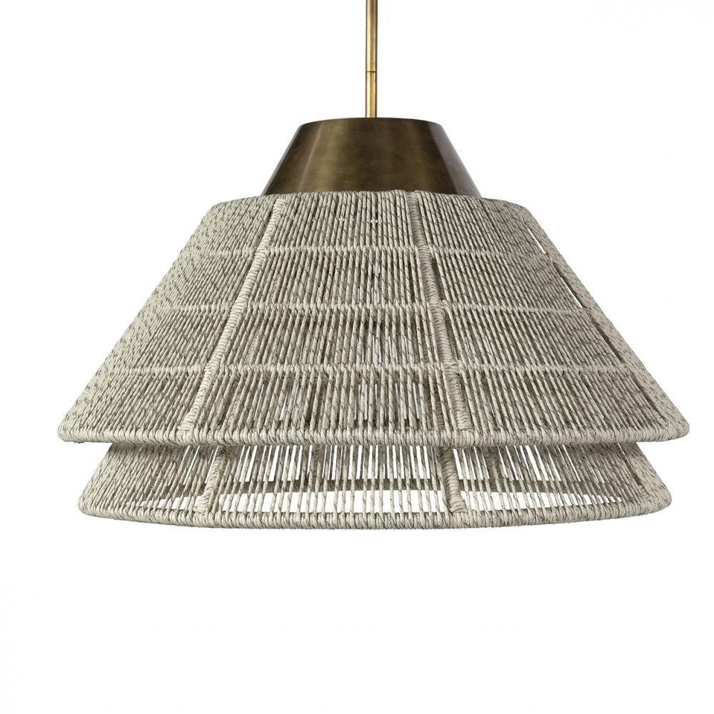Palecek Pescadero Outdoor Pendant Brass