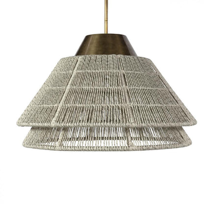 Palecek Pescadero Outdoor Pendant Brass