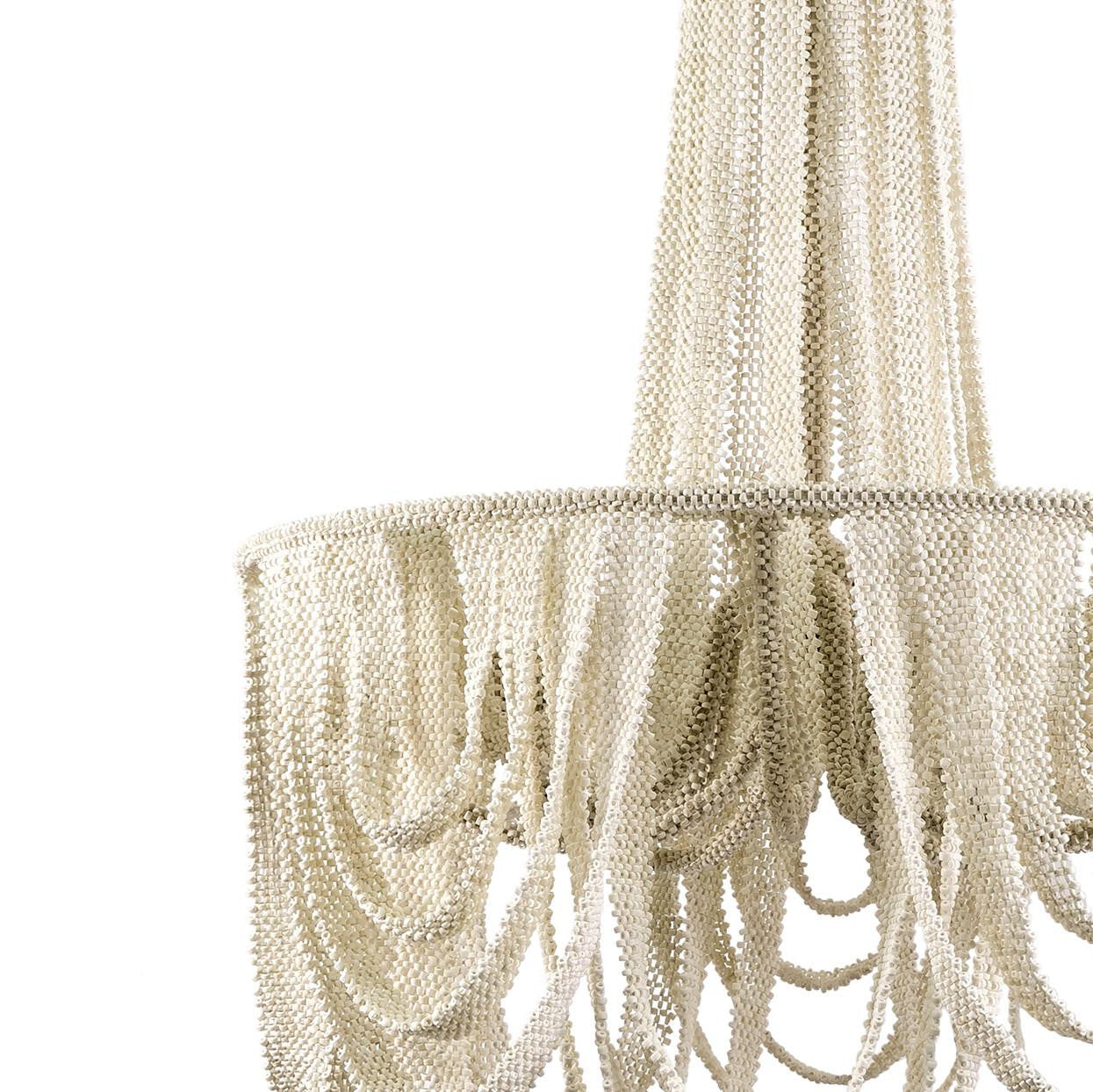 Palecek Selita Chandelier, 4-Light, Cream, 27"W (2458-79 3706TN2T)