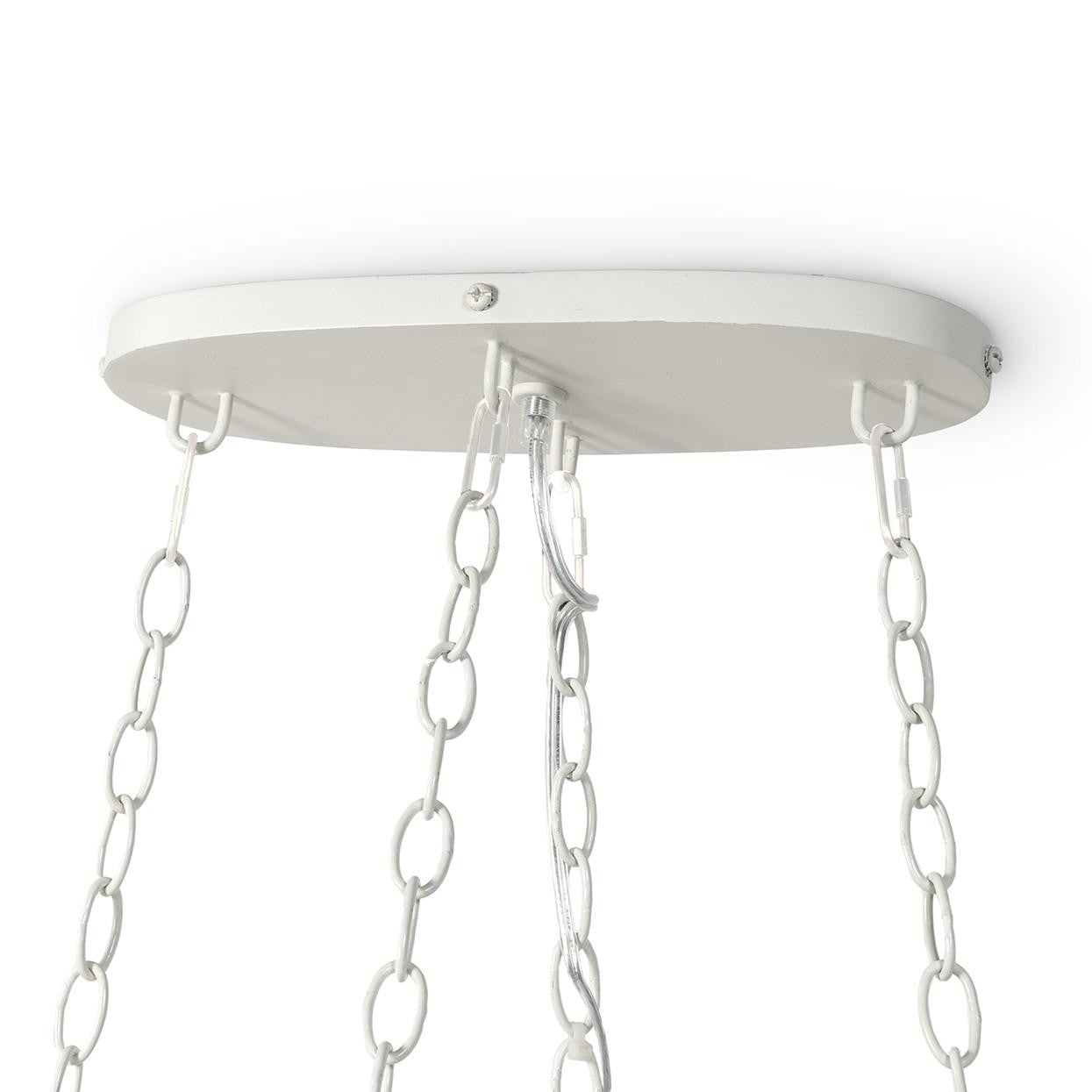 Palecek Selita Linear Chandelier, 4-Light, Cream, 48.25"W (2909-79 3706TP34)