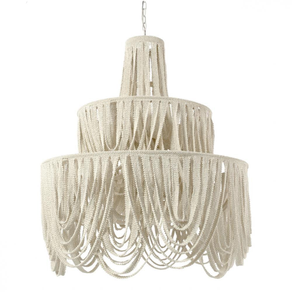 Palecek Selita Oversized Chandelier Off-White