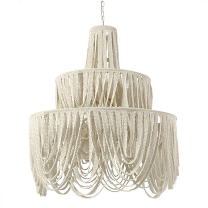 Palecek Selita Oversized Chandelier Off-White