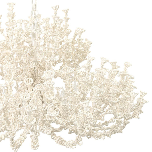 Palecek Seychelles Coco Chandelier, 5-Light, Cream, 44"W (2448-79 3706TN2M)