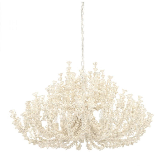Palecek Seychelles Coco Chandelier Cream