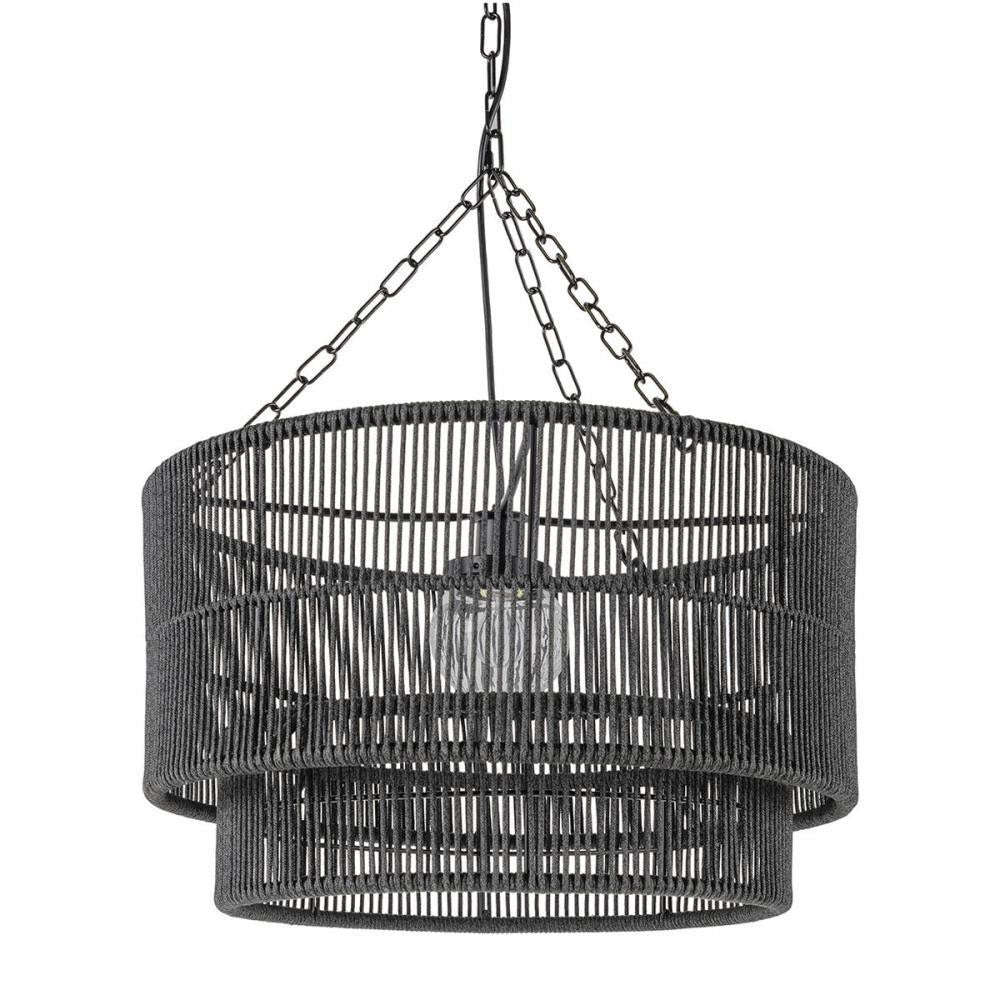 Palecek Tanner Outdoor Pendant Charcoal