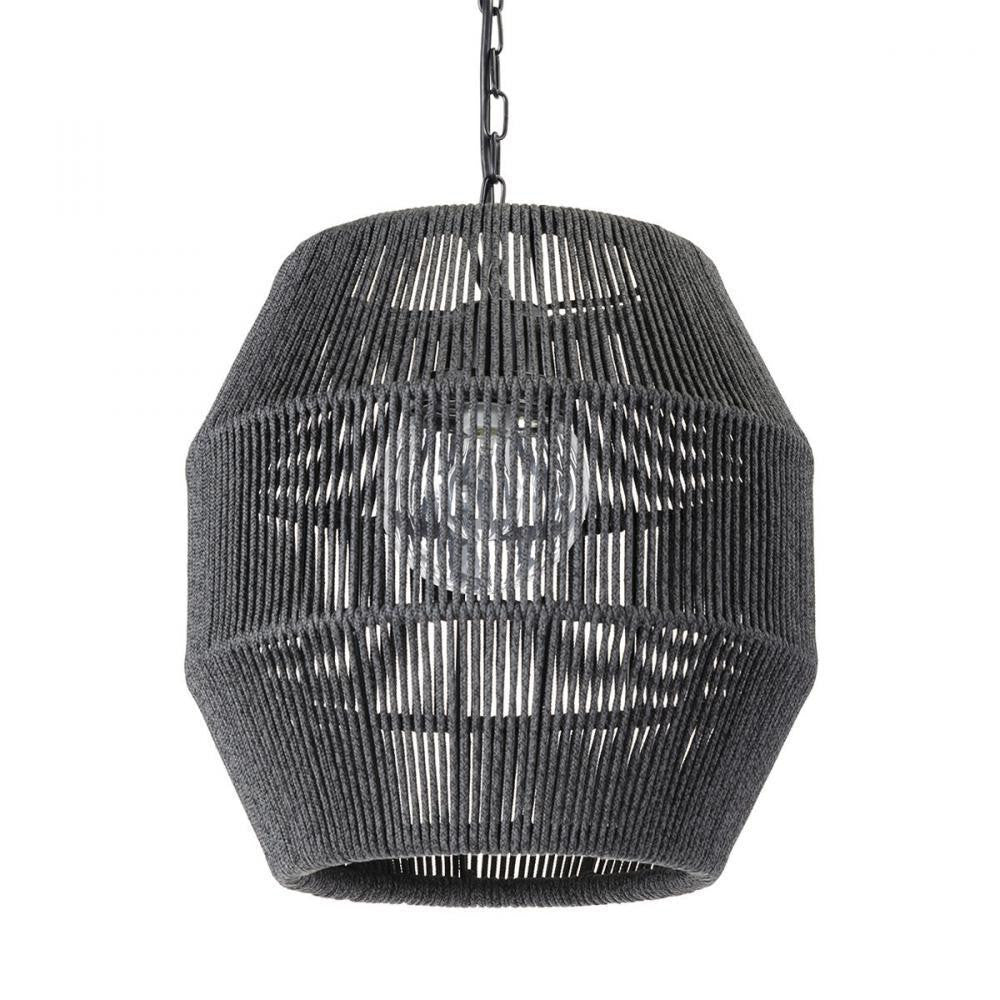 Palecek Tanner Outdoor Pendant Charcoal