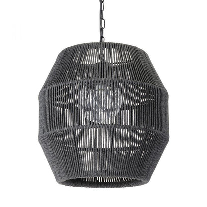 Palecek Tanner Outdoor Pendant Charcoal