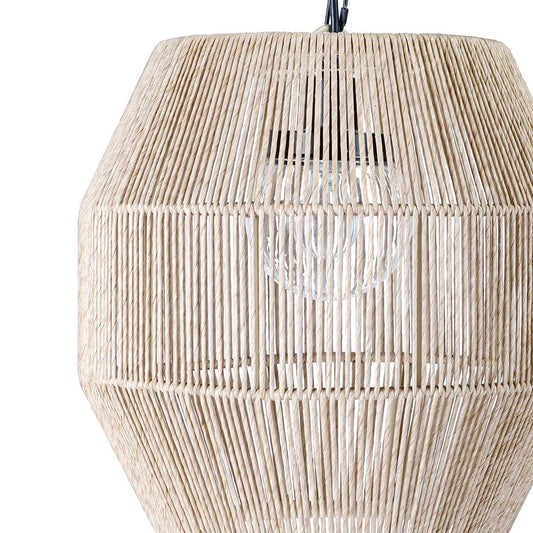 Palecek Tanner Outdoor Pendant, Globe, 1-Light, Tan, 18"W (2050-79 3706TM3Z)
