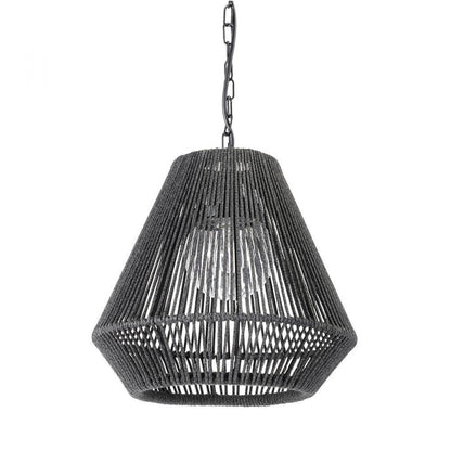 Palecek Tanner Outdoor Pendant Charcoal