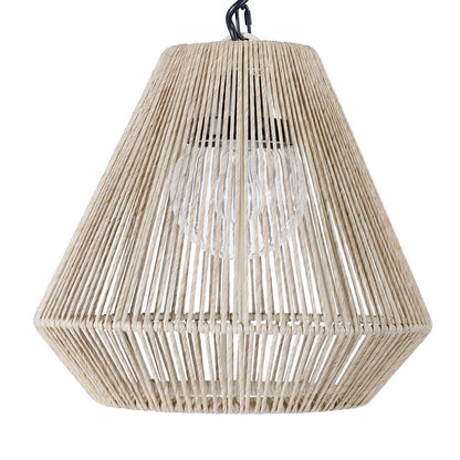 Palecek Tanner Outdoor Pendant, Tapered, 1-Light, Tan, 17.5"W (2048-79 3706TM3X)