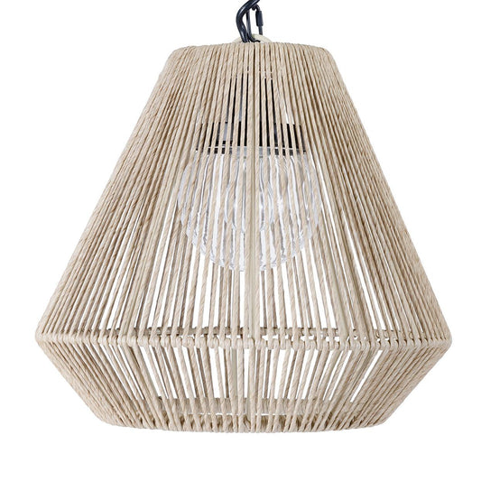 Palecek Tanner Outdoor Pendant, Tapered, 1-Light, Tan, 17.5"W (2048-79 3706TM3X)