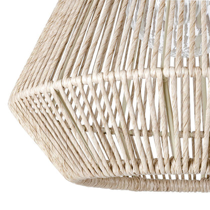 Palecek Tanner Outdoor Pendant, Tapered, 1-Light, Tan, 17.5"W (2048-79 3706TM3X)