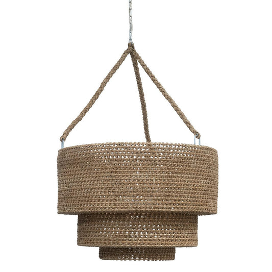 Palecek Veranda Pendant, 3-Light, Natural, 30"W (2997-79 3706TP3D)