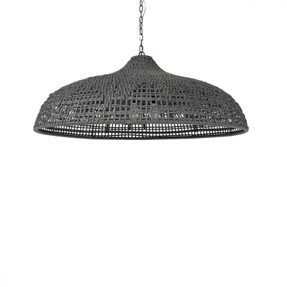 Palecek Westerly Outdoor Chandelier 42 Charcoal Matte Black
