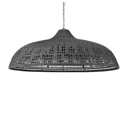 Palecek Westerly Outdoor Chandelier 54 Charcoal Matte Black