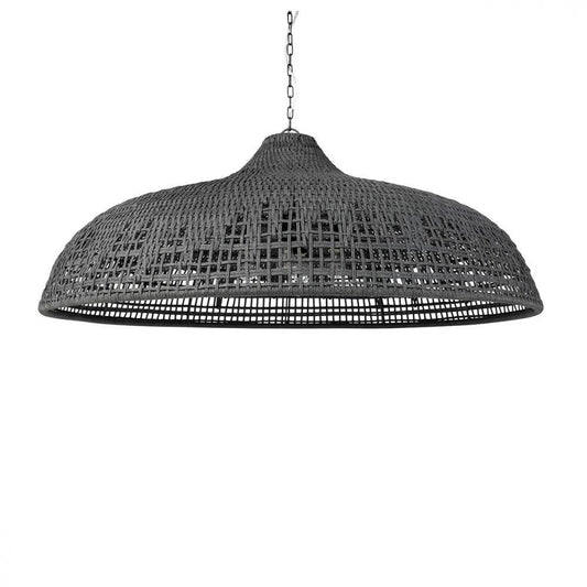 Palecek Westerly Outdoor Chandelier 54 Charcoal Matte Black
