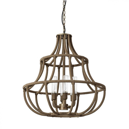 Palecek Yvette Outdoor Chandelier Large Light Bronze