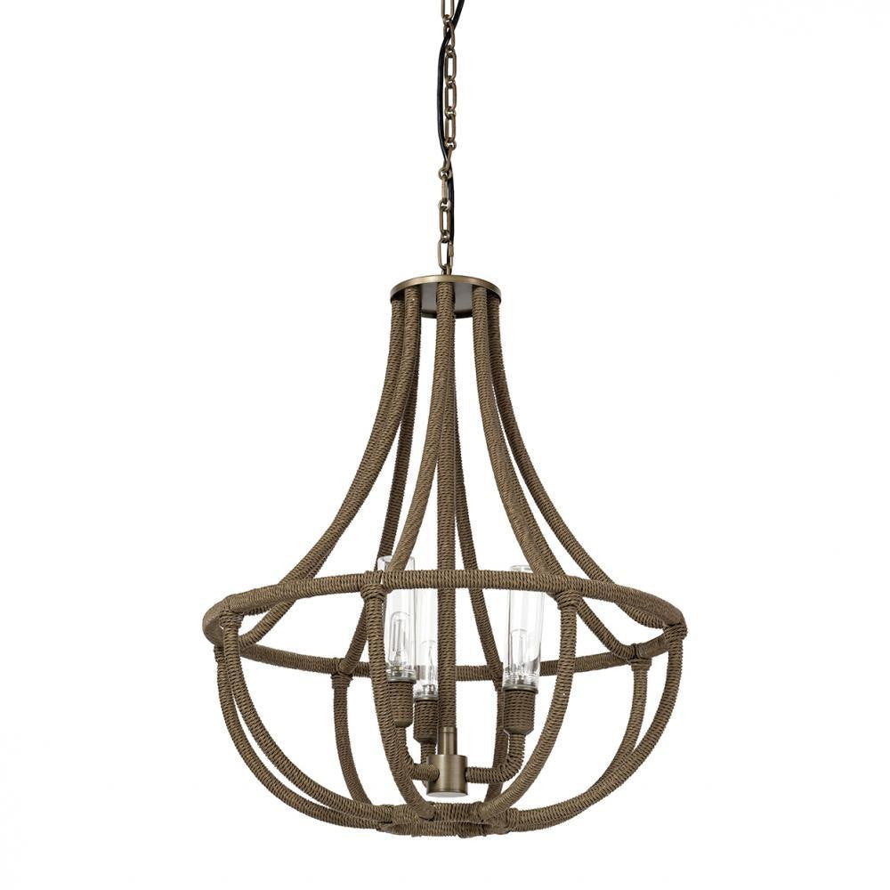 Palecek Yvette Outdoor Chandelier Small Light Bronze
