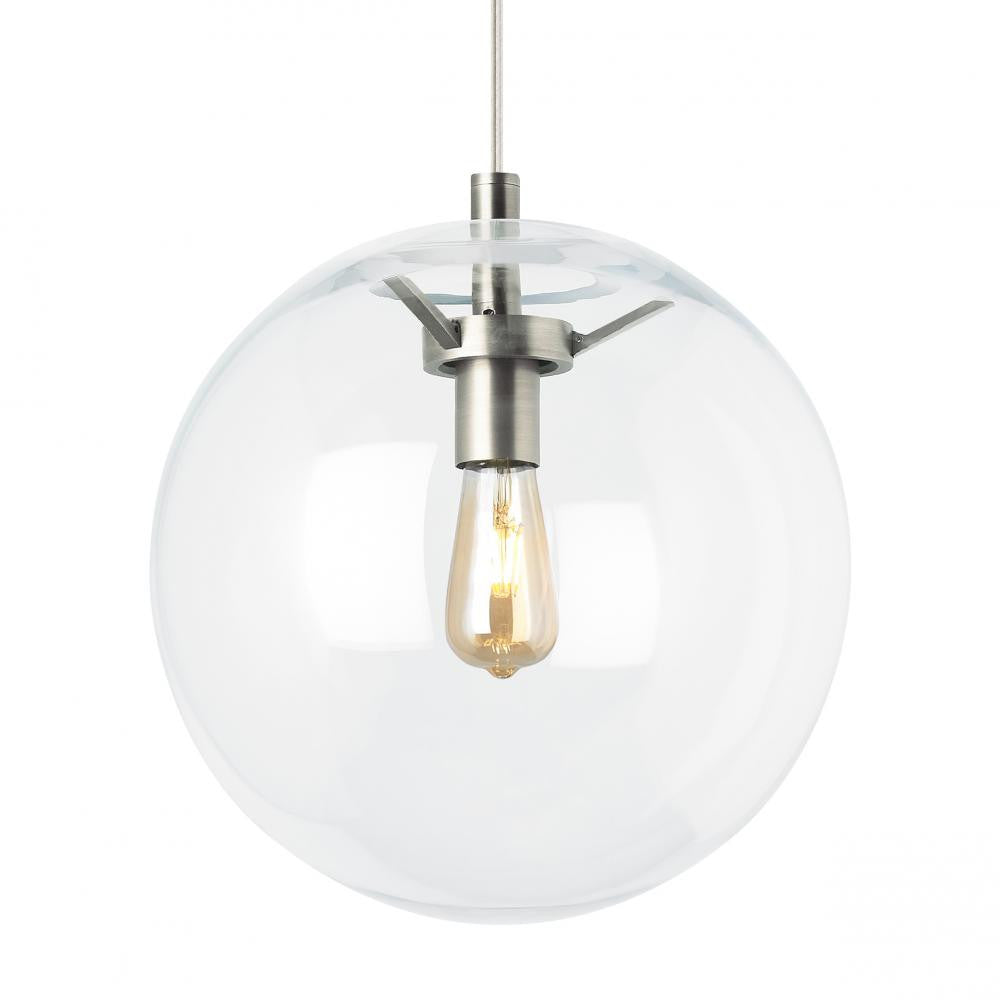 Palona Clear Satin Nickel Integrated LED