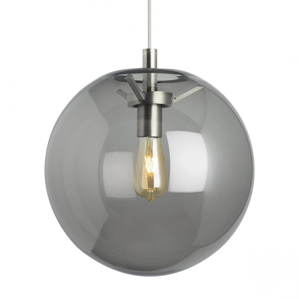 Palona Smoke Satin Nickel Integrated LED