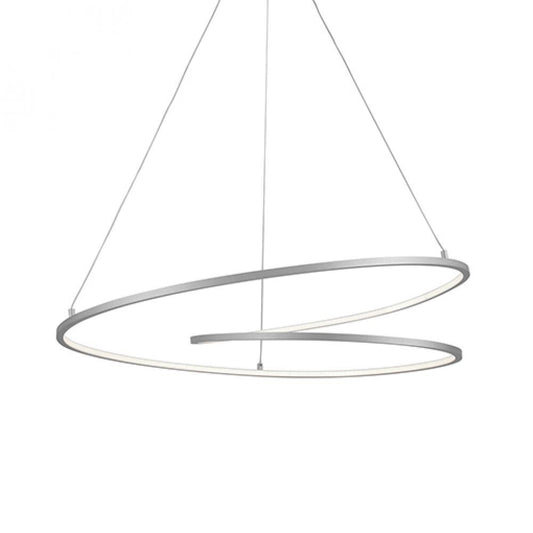 Kuzco Lighting Inc Twist 32-in LED Pendant Antique Silver