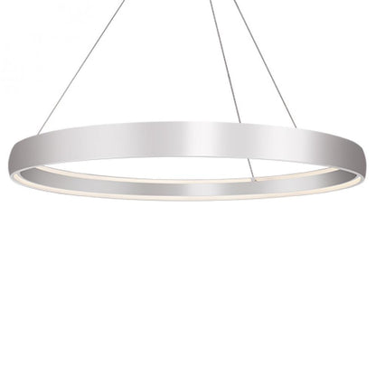 Kuzco Lighting Inc Halo 72-in LED Pendant Brushed Silver