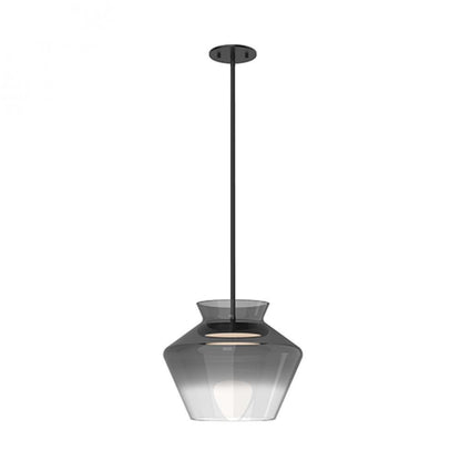 Kuzco Lighting Inc Trinity 13-in LED Pendant Black/Smoked