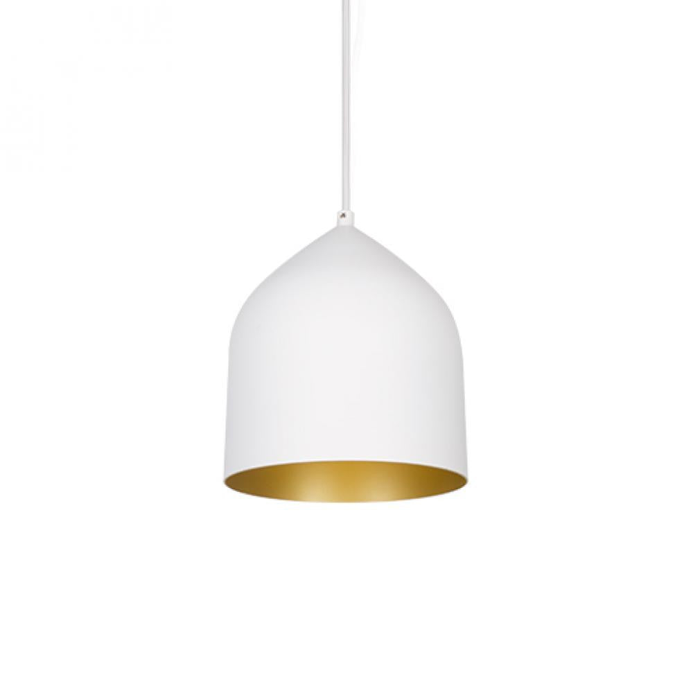 Kuzco Lighting Inc Helena 8-in LED Pendant White/Gold