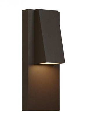 Visual Comfort Modern Peak Outdoor Wall Sconce Bronze